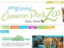 Tablet Screenshot of cameronparkzoo.com